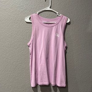 Obey Purple Tank Top With White Logo Women’s Size Medium